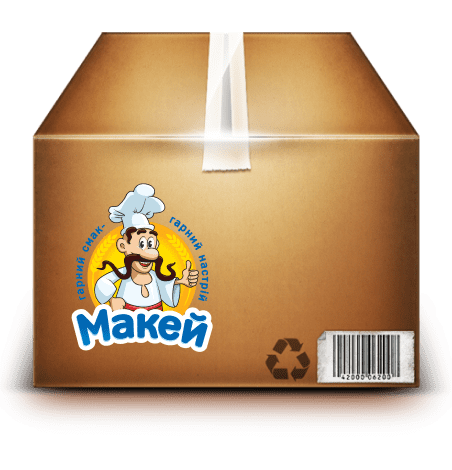 Коробка с продукцией Макей